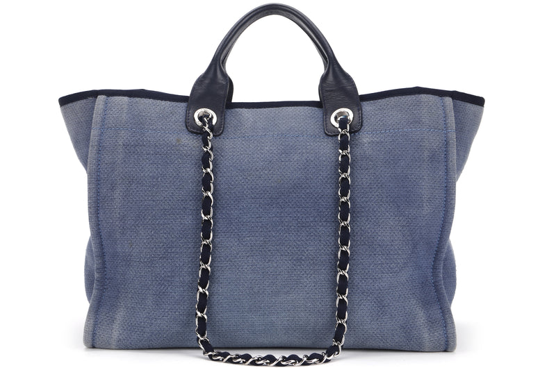 Chanel Small Denim Deauville Tote - Blue Totes, Handbags - CHA966689