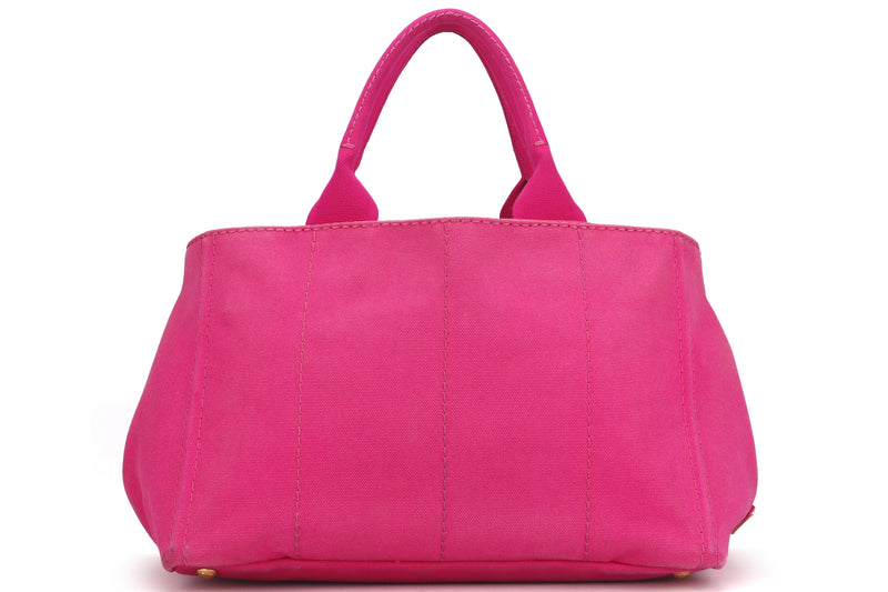 PRADA CANAPA TOTE, PINK DENIM, WITH STRAP, NO CARD & DUST COVER