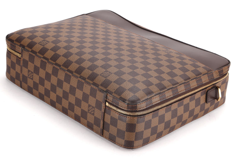 LOUIS VUITTON N53355 SABANA BRIEFCASE (MB0045) DAMIER EBENE, WITH STRAP, NO DUST COVER