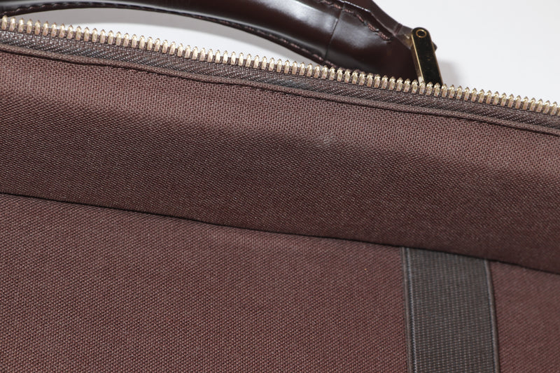louis vuitton n53355 sabana briefcase (mb0045) damier ebene, with