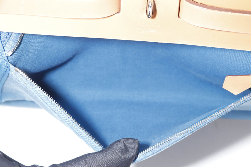Hermès 100% Canvas Blue Herbag Cabas One Size - 49% off