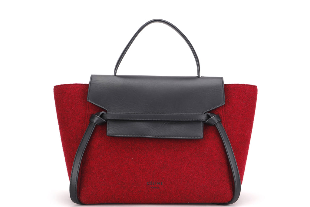 Celine mini discount belt bag red