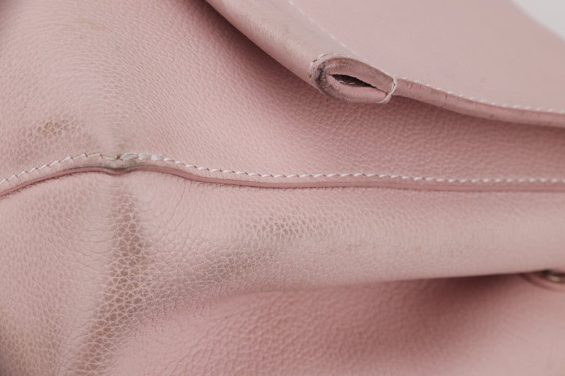 LOUIS VUITTON M50505 LOCK ME CARTABLE SHOULDER BAG (DU1195) ROSE BALLERINE PINK LEATHER SILVER HARDWARE, WITH DUST COVER
