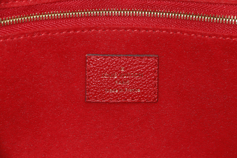LOUIS VUITTON SAINT GERMAIN (SP4184) PM RED EMPREINTE LEATHER GOLD HARDWARE, WITH DUST COVER
