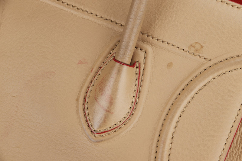 CELINE PHANTOM MEDIUM LUGGAGE TOTE (W-PA-0163) BEIGE CALF LEATHER, NO DUST COVER