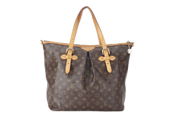 LOUIS VUITTON M40146 PALERMO GM MONOGRAM CANVAS 2WAY BAG GOLD HARDWARE NO DUST COVER