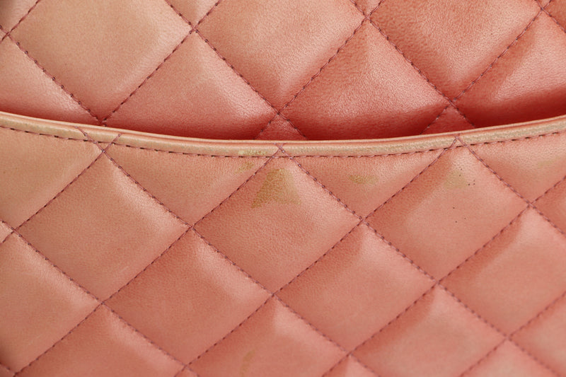 Chanel Classic Flap (2195xxxx) Jumbo Size, Pink Color Lambskin