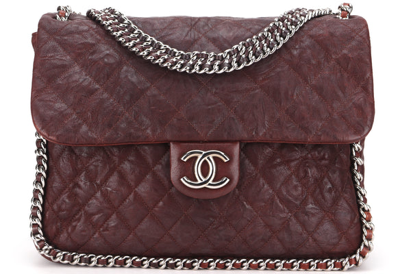 Chanel Coin Medallion Flap Bag Quilted Aged Calfskin Medium