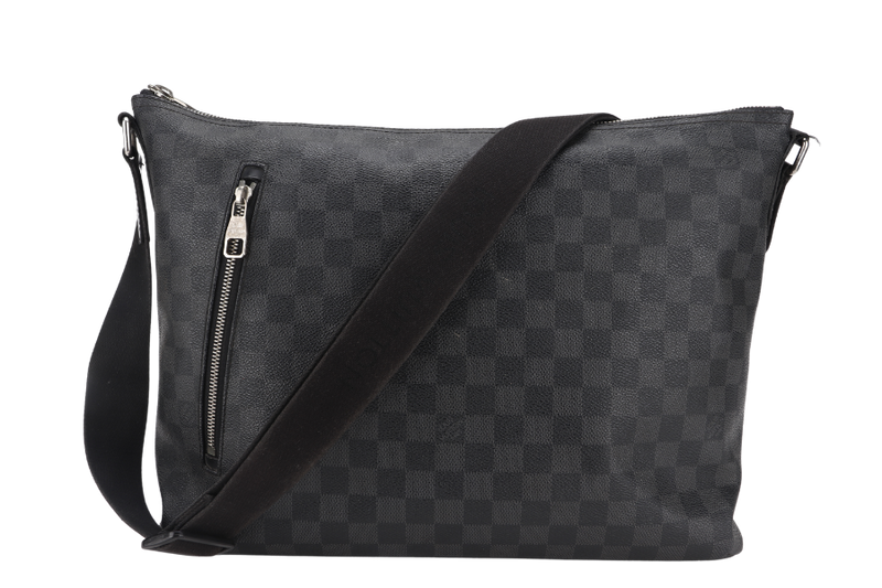 louis vuitton n41105 mick gm damier graphite messenger bag canvas no dust cover