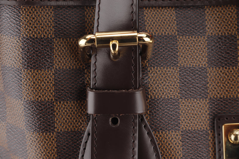 Louis Vuitton Damier Hampstead MM Tote Bag N51204 Brown