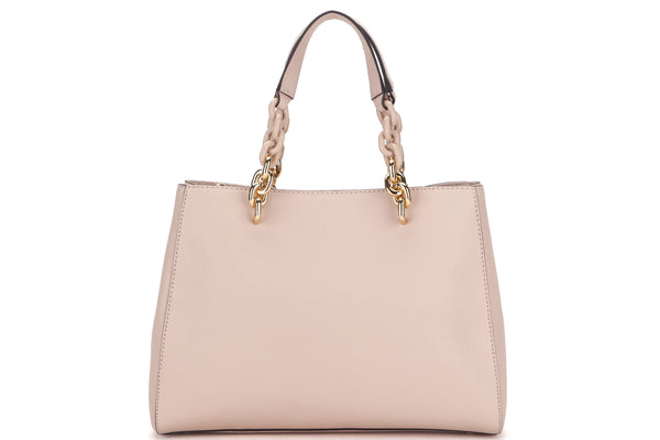 MICHEAL KORS CYNTHIA SATCHEL TOP HANDLE LARGE PINK GOLD HARDWARE, WITH STRAP & DUST COVER