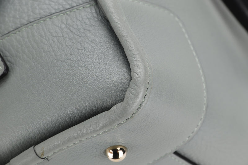 LOEWE AMAZONA GREEN CALFSKIN SILVER HARDWARE, WITH DUST COVER