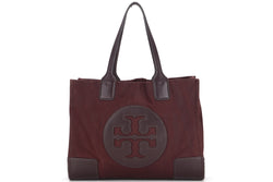 TORY BURCH SHOULDER BAG MAROON NYLON GOLD HARDWARE, NO DUST COVER