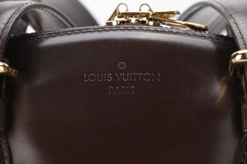 LOUIS VUITTON VERONA HANDBAG MM (N41118 ) BROWN DAMIER EBENE CANVAS GOLD HARDWARE NO DUST COVER AND NO BOX