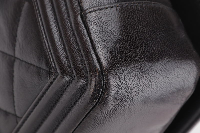 Chanel Sac à Rabat Black Leather ref.487863 - Joli Closet