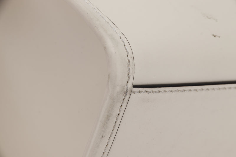 FENDI SUNSHINE MEDIUM WHITE SMOOTH LEATHER, WITH STAP, NO DUST COVER