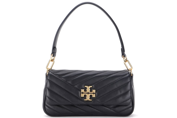 TORY BURCH SMALL BLACK LEATHER HOBO BAG (10005608), NO DUST COVER