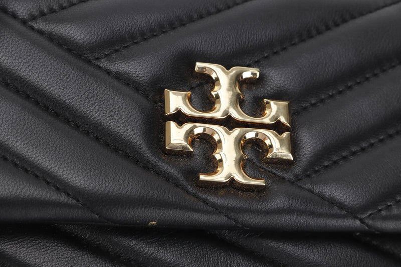 TORY BURCH SMALL BLACK LEATHER HOBO BAG (10005608), NO DUST COVER