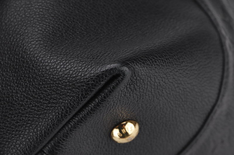 LOUIS VUITTON M44014 MELIE (DU1187) NOIR MONOGRAM EMPREINTE LEATHER GOLD HARDWARE, NO DUST COVER