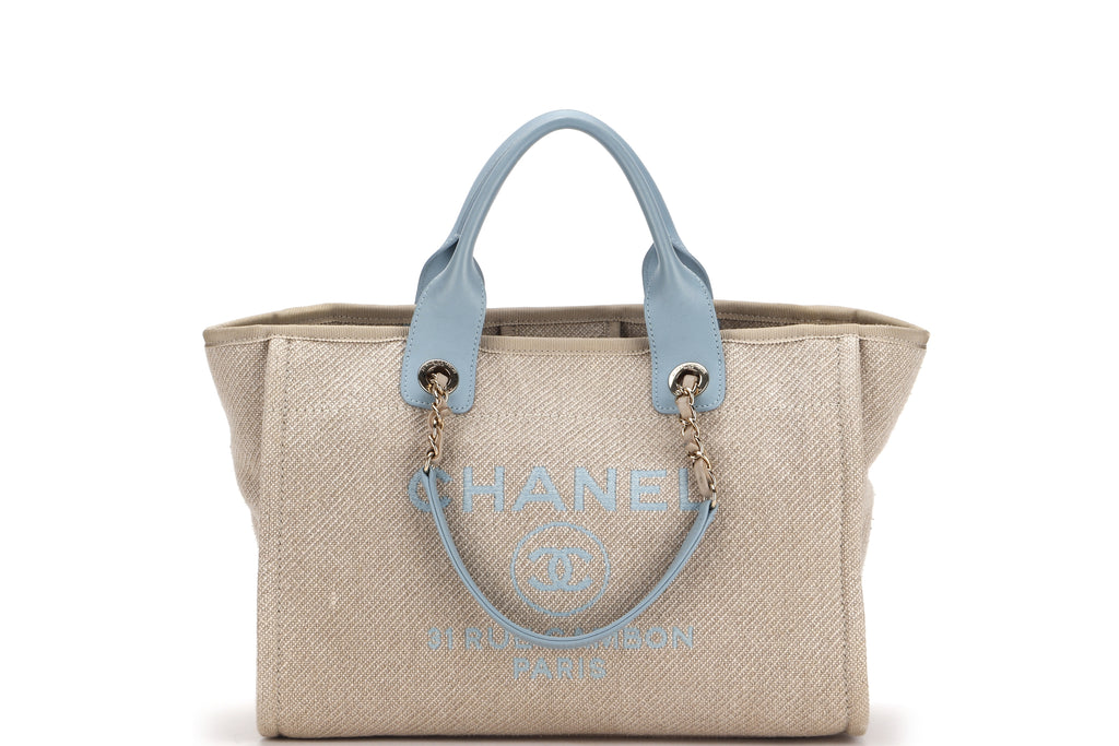 CHANEL DEAUVILLE TOTE Review & Comparison w/Mod Shots: Large or Small -  Which Size is Best? 