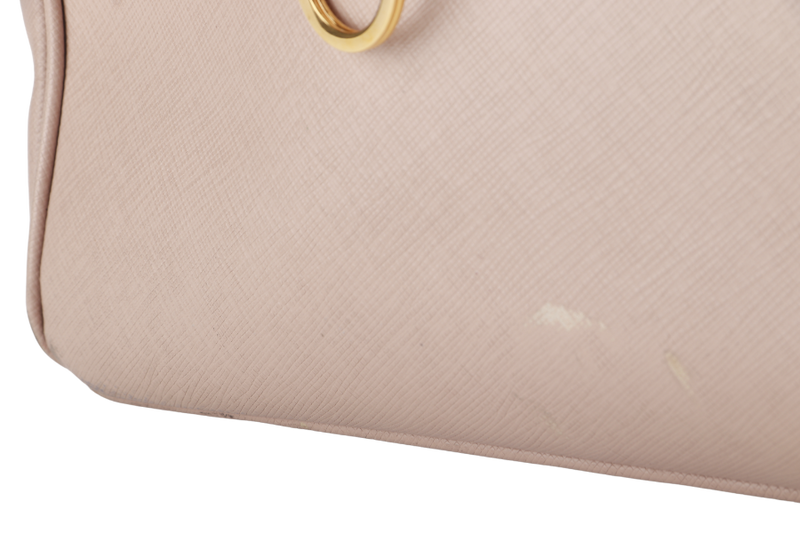 PRADA GALLERIA (BN1802) LIGHT PINK VITELLO DAINO LEATHER GOLD HARDWARE NO DUST COVER