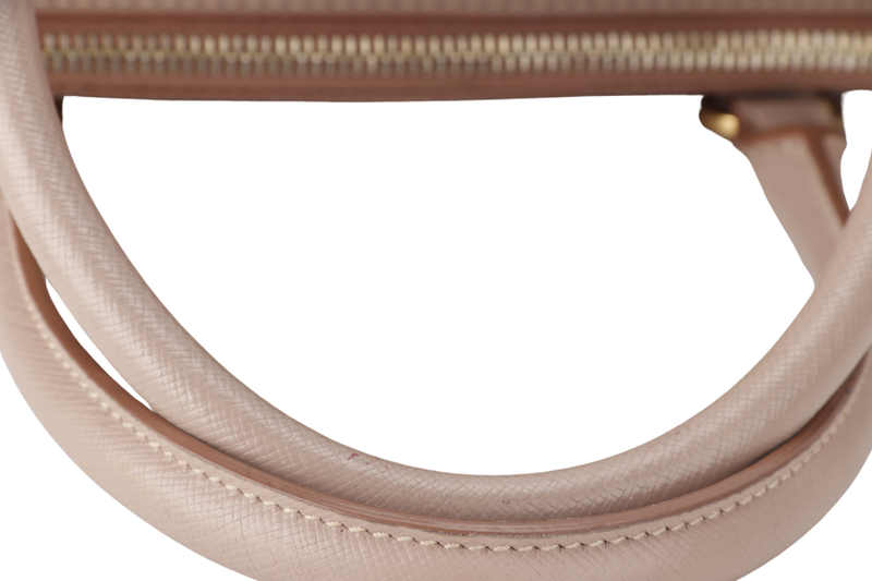 PRADA GALLERIA (BN1802) LIGHT PINK VITELLO DAINO LEATHER GOLD HARDWARE NO DUST COVER