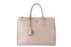 PRADA GALLERIA (BN1802) LIGHT PINK VITELLO DAINO LEATHER GOLD HARDWARE NO DUST COVER