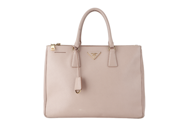 PRADA GALLERIA (BN1802) LIGHT PINK VITELLO DAINO LEATHER GOLD HARDWARE NO DUST COVER