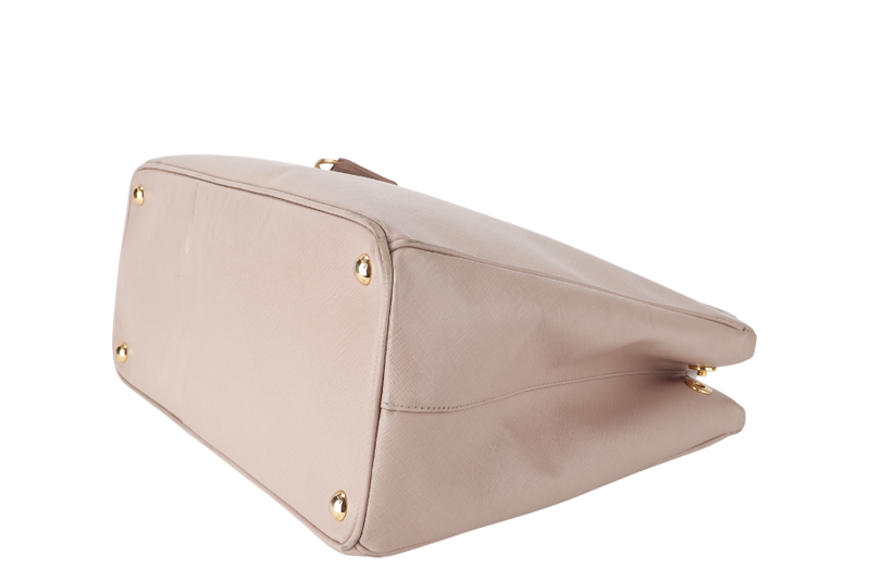 PRADA GALLERIA (BN1802) LIGHT PINK VITELLO DAINO LEATHER GOLD HARDWARE NO DUST COVER