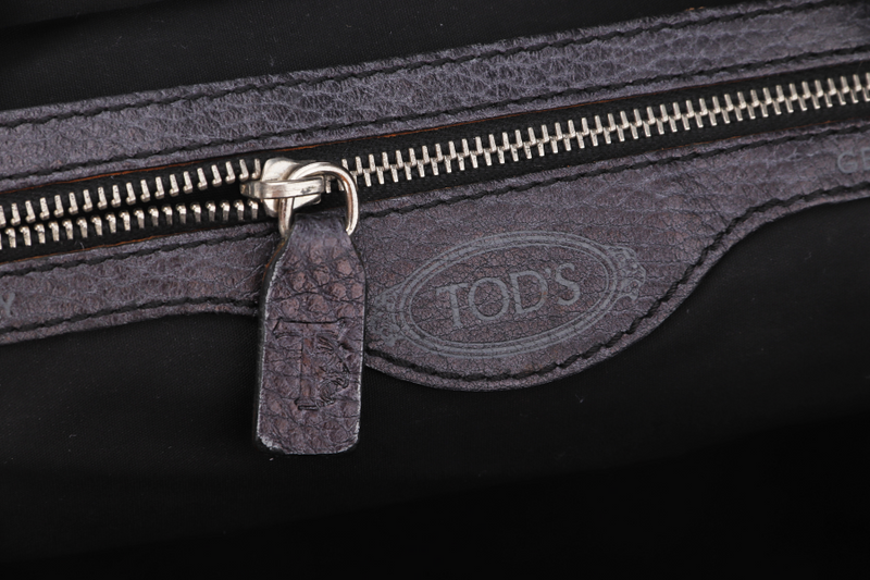 TOD'S BAG DARK BLUE LEATHER SILVER HARDWARE, NO DUST COVER