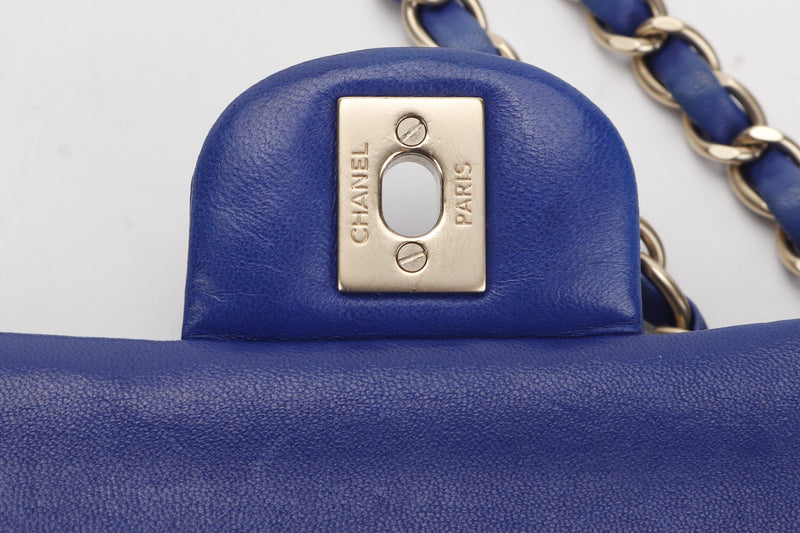 CHANEL Classic Mini Square Flap Bag in 22A Grey Lambskin