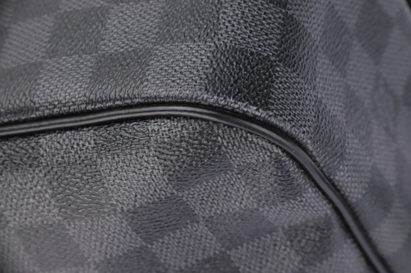 louis vuitton n41413 keepall 55 (mb3156) damier graphite, with