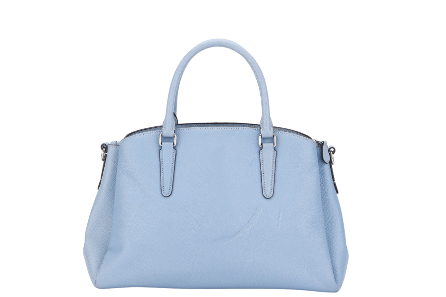 Coach F72652 Storypatch outlet Sky Blue Leather Clutch Wristlet