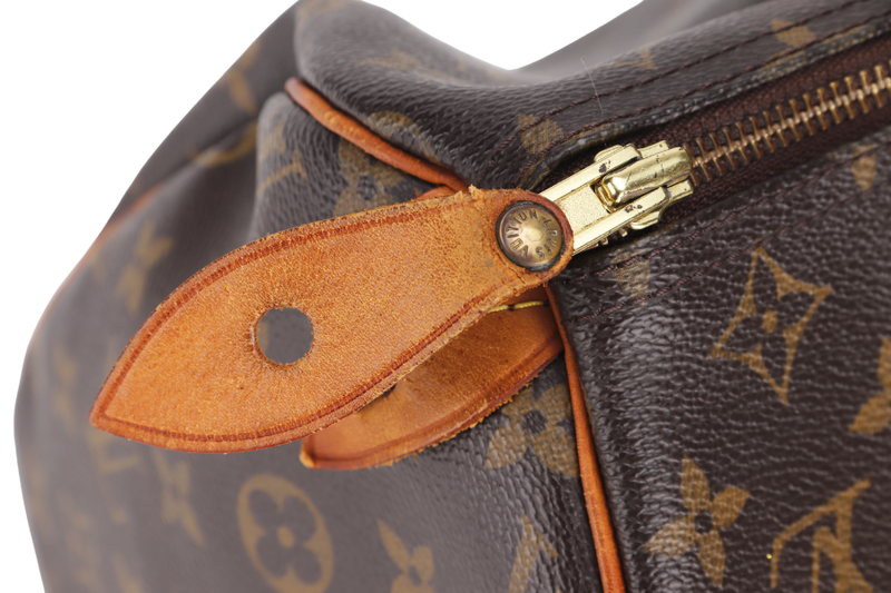 LOUIS VUITTON SPEEDY 30 MONOGRAM CANVAS GOLD HARDWARE WITH DUST COVER