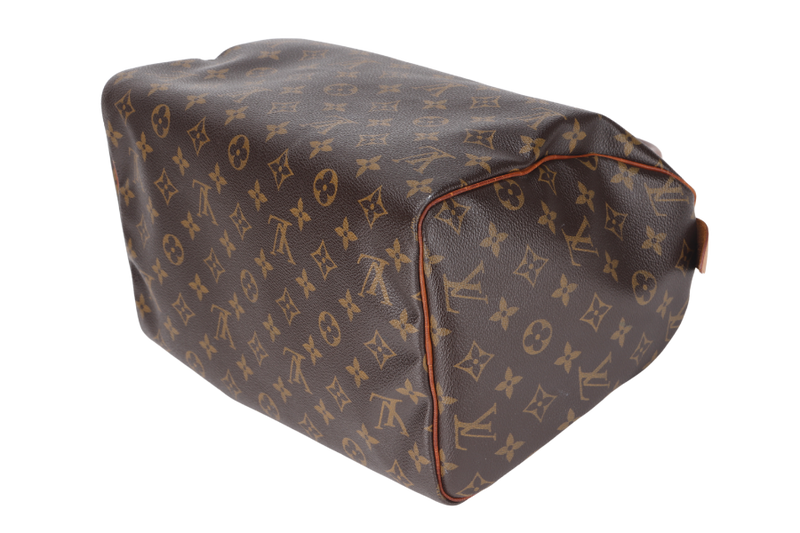 LOUIS VUITTON SPEEDY 30 MONOGRAM CANVAS GOLD HARDWARE WITH DUST COVER