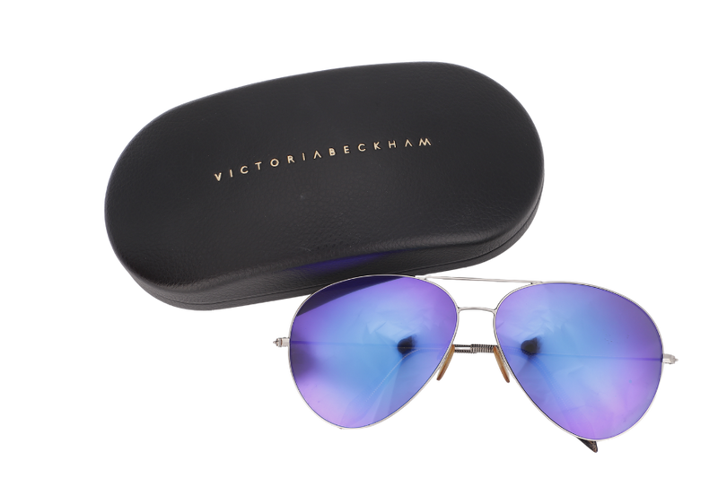 VICTORIA BECKHAM AVIATOR SUNGLASSES VBSI 64-14-140 WITH BOX