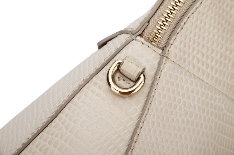 FURLA PIPER BAG MEDIUM BEIGE LEATHER GOLD HARDWARE, WITH STRAP & DUST COVER