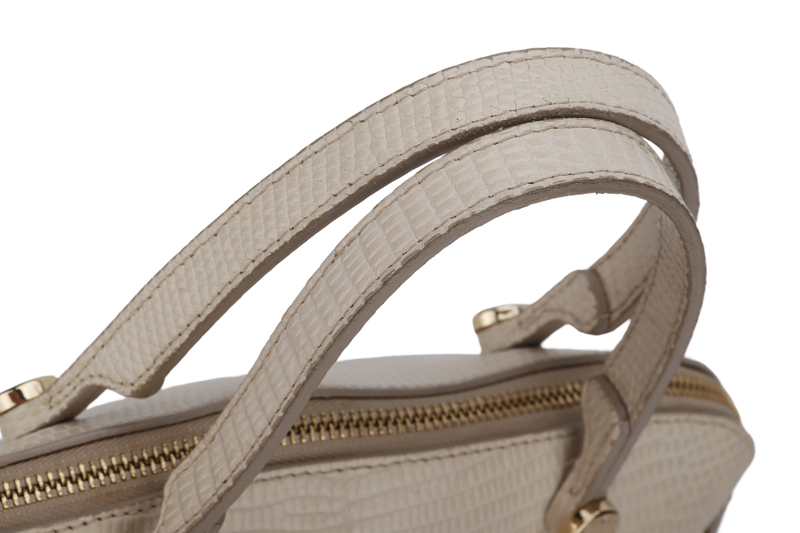 FURLA PIPER BAG MEDIUM BEIGE LEATHER GOLD HARDWARE, WITH STRAP & DUST COVER