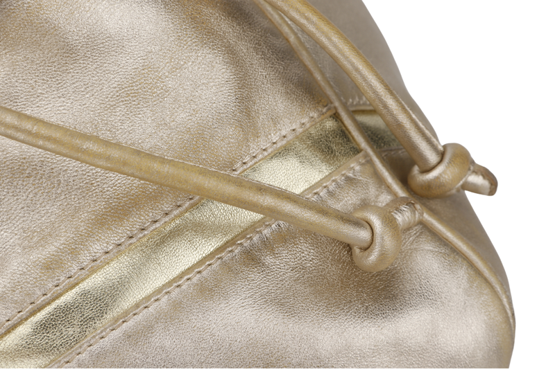 LOEWE GOLD MEDIUM LEATHER BUCKET BAG (260801) WITH DUST COVER