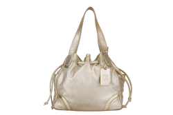 LOEWE GOLD MEDIUM LEATHER BUCKET BAG (260801) WITH DUST COVER