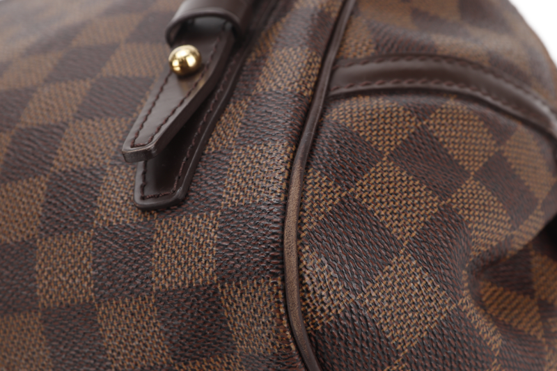 LOUIS VUITTON N41157 RIVINGTON PM DAMIER EBENE CANVAS GOLD HARDWARE WITH DUST COVER