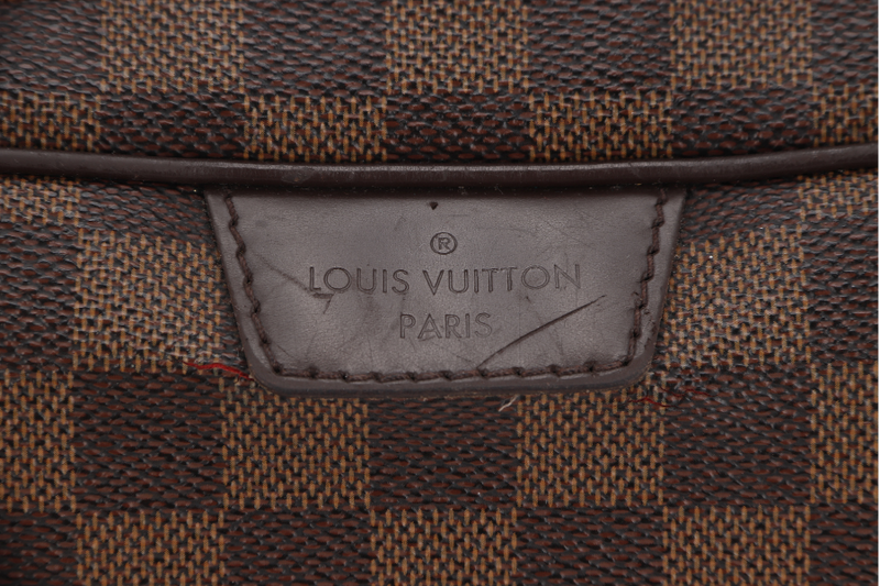 LOUIS VUITTON N41157 RIVINGTON PM DAMIER EBENE CANVAS GOLD HARDWARE WITH DUST COVER