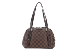 LOUIS VUITTON N41157 RIVINGTON PM DAMIER EBENE CANVAS GOLD HARDWARE WITH DUST COVER