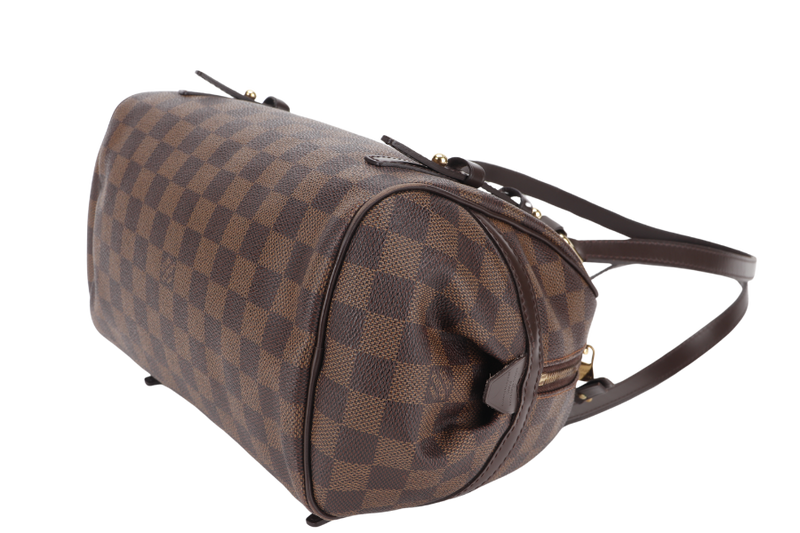 LOUIS VUITTON N41157 RIVINGTON PM DAMIER EBENE CANVAS GOLD HARDWARE WITH DUST COVER