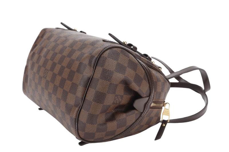 LOUIS VUITTON N41157 RIVINGTON PM DAMIER EBENE CANVAS GOLD HARDWARE WITH DUST COVER