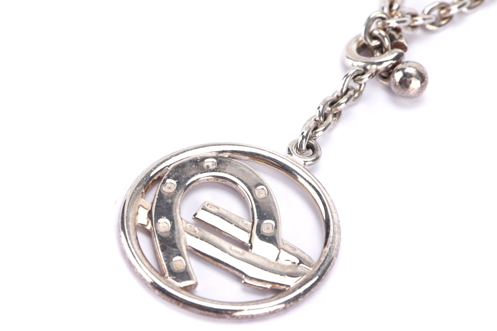 925 Silver Keychain Key Holder Keyring Accessories - Leather