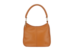 MCM MEDIUM ORANGE LEATHER HOBO BAG GOLD HARDWARE WITH DUST COVER