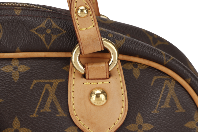 LOUIS VUITTON M95565 MONTORGUEI PM MONOGORAM CANVAS SHOULDER BAG GOLD HARDWARE WITH LOCK ONLY