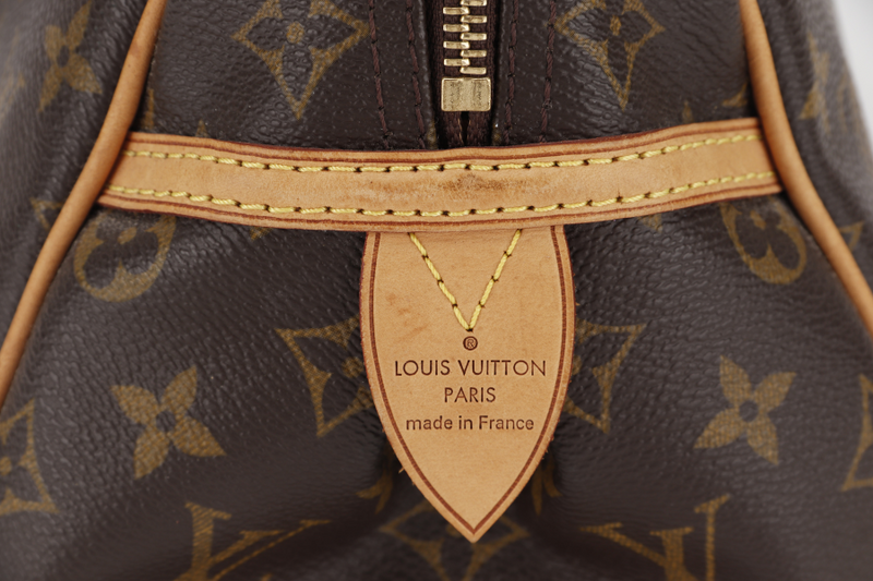 LOUIS VUITTON M95565 MONTORGUEI PM MONOGORAM CANVAS SHOULDER BAG GOLD HARDWARE WITH LOCK ONLY