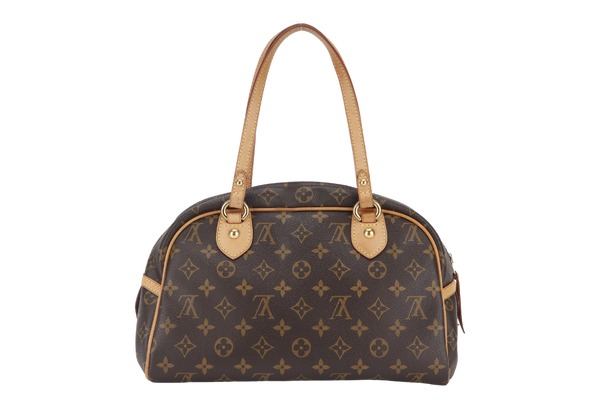 LOUIS VUITTON M95565 MONTORGUEI PM MONOGORAM CANVAS SHOULDER BAG GOLD HARDWARE WITH LOCK ONLY